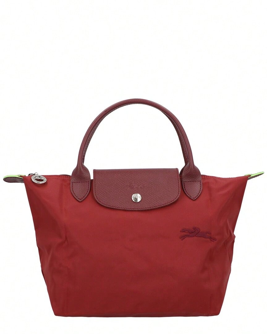 Longchamp Le Pliage Green Small Canvas Handbag - Red - View 1