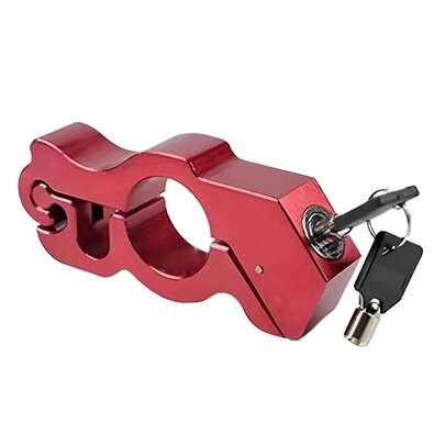 Trava de guidão de motocicleta de liga leve, trava de guidão antirroubo e à prova d'água para scooters, trava de segurança para freio e acelerador