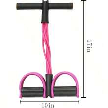 Multifunctional Tension Rope, 6 - Tube Elastic Yoga Pedal Puller Resistance Band, Natural Latex Tension Rope Fitness Equipment, Suitable For Abdomen/Waist/Arm/Leg Stretching And Weight - Loss Training