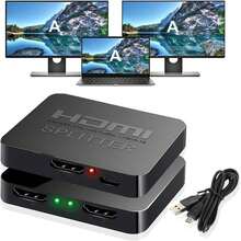 HDMI Splitter 1 In 2 Out. HDMI Splitter 1 In 3 Out.HDMI Splitter 1 In 4 Out.4K HDMI Splitter 1X4 Mirror Screen, USB Power Splitter 1 Input 4 Output Support 4KX2K, 1080P@60Hz, 3D, HDR, 1 Source To 4 HDMI Displays - HD 1X2 - View 11