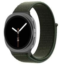 编织表带兼容三星 Galaxy Watch 8 表带 40 毫米 44 毫米/Galaxy Watch 8 Classic 46 毫米，弹性尼龙降落伞运动表带弹力面料腕带兼容三星 Galaxy Watch 8/8 Classic 40 44 46 毫米女款/男款 - Galaxy watch 8/8 Classic - 查看 24