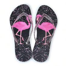 Women's Customized Flip-Flop Sandal With Original Print - Flamingo - View 2