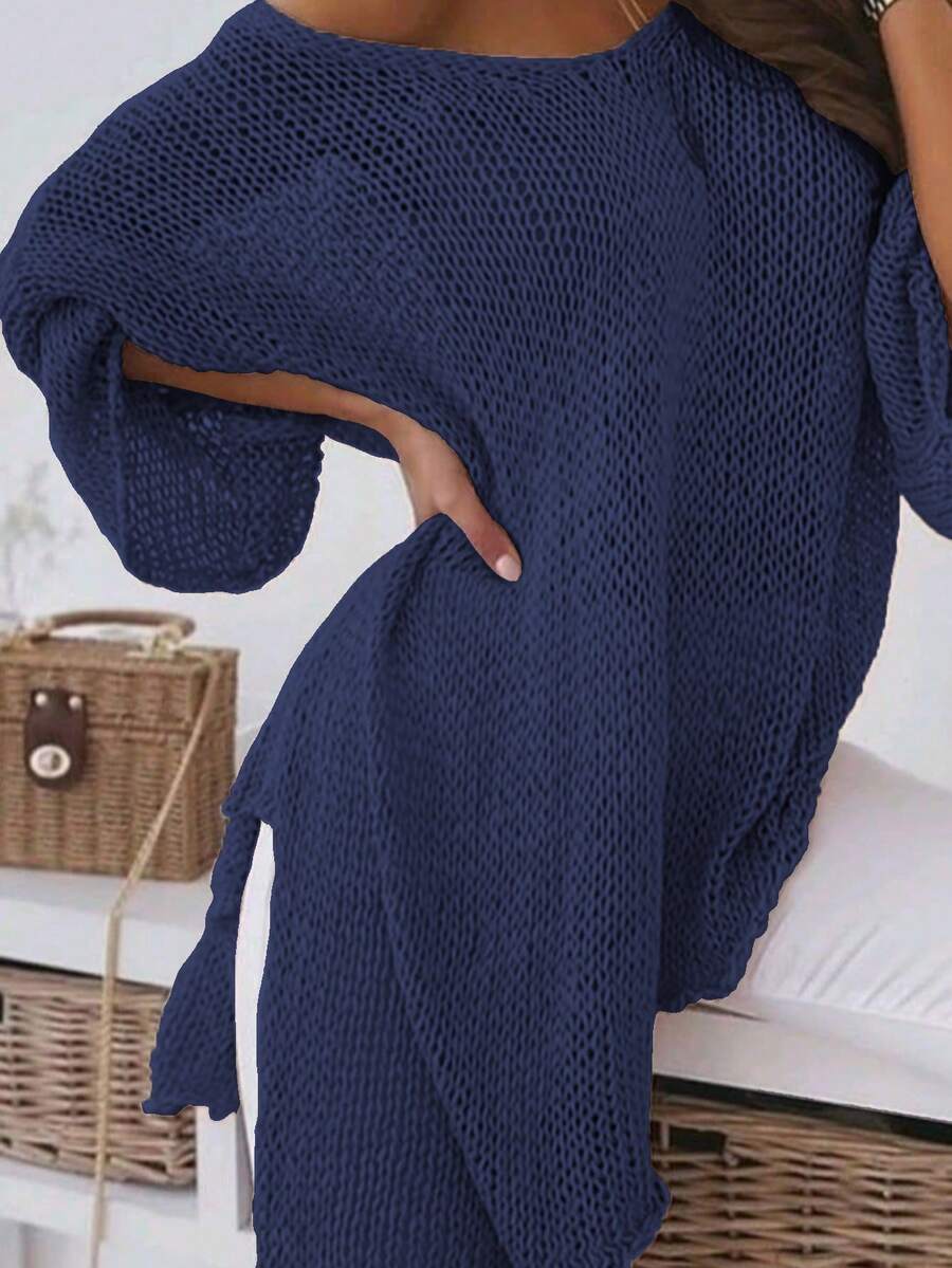 CheChury Maglione a Manica Lunga Donna Maglione a Maglia Donna Pullover Casual Autunno Maglione Allentato Donna Girocollo Tops Inverno Maglione Donna