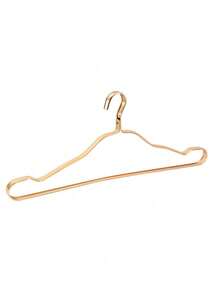 1/5/10pcs Golden Metal Hangers, Non-Slip Coat & Suit Hangers, Durable Wardrobe Organizer+For Dresses, Laundry Room Storage Solution Suitable For Suits & Coats, Space-Saving Stacking Dress Pants Shoes Jeans Boots Skirt,Spring,Minimalist,Summer Tops-Autumn Wardrobe Decorations - Wardrobe Storage - Clothes Storage Tools - Hangers