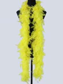 1 件 2 码长人造羽毛 Chandelle 围巾，天然蓬松围巾，活力茶会狂欢生日派对婚礼装饰照相亭服装道具舞蹈装扮 DIY 工艺品 - 48G - 查看 9