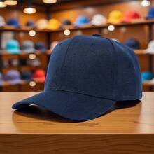 男士夏季防曬棒球帽，休閒風格 - 藏蓝色 - 查看 3