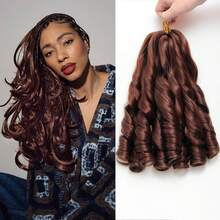 1-6Packs French Curl Braiding Hair 12/16/24Inch French Curl Crochet Braids Short Curly Crochet Hair Skin-Friendly Bouncy Synthetic Knotless Braiding Extensions