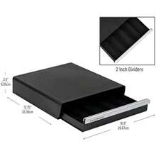 Mind Reader Single Serve Coffee Pod Drawer, 30 Pod Capacity, Countertop Organizer, 10.5"L X 12.75"W X 2.5"H, Black Black 30 Pod Capacity, 10.5"L X 12.75"W X 2.5"H Storage - 預設 - 查看 3