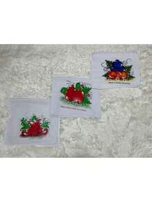 Kit With 24 Printed Napkin Hem Dishcloths 0.45cm X 0.75cm 100% Cotton - 查看 7