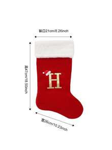 Large Christmas Stocking, Christmas Decoration English Letter Small Pendant, Letter Socks, Cartoon Gift Bag For Children