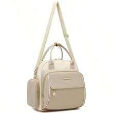 新妈妈背包，大容量孕妇尿布包，适合旅行，时尚手提包 - 彩色 - 查看 7