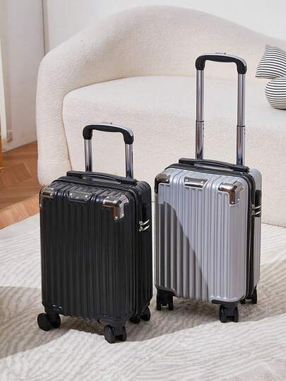 16-Inch Carry-On Luggage, Small Suitcase With Password Lock, Portable Handbag, Unisex Minimalist Design