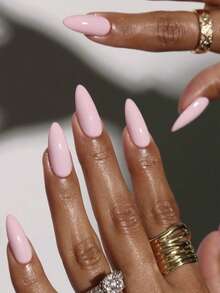 10 Stücke reine handgefertigte Aufklebe-Nägel, mittlere Nägel, Mandelform, süß, cool und würzig, reine rosa Nägel, Raffinesse und Weiße, vielseitig, Y2K, süße Nägel für Damen und Mädchen, für Frühling, Sommer, Herbst, Winter, Festivals, Partys und den täglichen Gebrauch