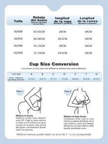 3Pzs Sujetador con gran sujeción - Sostén con Aros Push-Up para Mujer, Efecto Recolector, Comodidad y Soporte - Ideal para Todo el Día, en colores nude, blanco y negro - Desnudo+Blanco+Negro - Ver 3