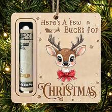 Christmas Decoration, Christmas Tree Wallet, Cute Wallet, Christmas Ornaments, Santa Claus, Deer - Multicolor - View 5