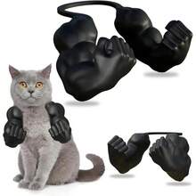 Accesorio de disfraz divertido de brazos musculosos 3D impresos para el cuello de gato para Halloween. Gatos con brazos musculosos para suministros de fiesta de gatitos, disfraz de cosplay, Halloween, Pascua, Navidad