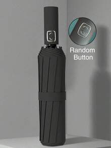 Ombrello automatico extra large antivento e impermeabile, con protezione da tutti i tipi di tempo, rinforzato e pieghevole, con protezione UV, con stecche in ferro compatte - perfetto per viaggi di lavoro, giorni piovosi e soleggiati per uomini, donne e studenti, adatto per i viaggi