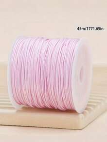 1 件 0.8 毫米多色线，每卷 45 米/1771 英寸，用于 DIY 手链、蕾丝工艺、编织绳、流苏和串珠首饰制作的结线