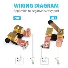 Interruptor de desconexión de batería de automóvil RV de 12-24 V, ampliamente utilizado para baterías de automóviles, vehículos, RV, ATV y marinos. - Dorado - Ver 4