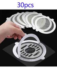 16 cái/30 cái Nắp lưới lọc cống cho dụng cụ chặn tóc, Lưới lọc cống, Dụng cụ bắt tóc cho vòi hoa sen, Miếng dán lưới lọc cho bồn rửa sàn, Miếng dán lưới, Miếng dán lưới lọc cho bồn rửa, Dụng cụ phòng tắm, Phụ kiện phòng tắm - Nhiều màu - Xem 11