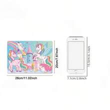 Unicorn Dreams Jigsaw Puzzle For Girls Age 3+ | 54 Pieces | Christmas Gift Idea | Educational Toy With Castle & Rainbow Scene