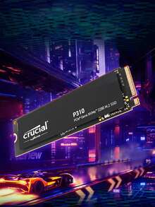 Crucial P310 SSD M.2 2280 PCIe Gen4 NVMe Internal SSD, Up To 7100 MB/S, Gaming For Laptop And Desktop PC, SSD Hard Drive, Gaming Pc Upgrade, Sleek Design, Highperformance Build, Pc Upgrade, Pc Builders - Black - View 11