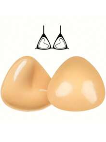 双面粘性胸罩插入物、雪白粘性胸罩插入物、粘性胸罩聚拢、自粘垫超即时提升胸罩、用于运动胸罩泳衣的聚拢比基尼垫 - 彩色 - 查看 4