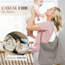Bolsos de lona para mujer, Tote Bag mujer,Bolsa Crossbody de Gran Estilo Vintage Capacidad,con múltiples compartimentos,Hombro único Ajustable,para Diario Oficina,Viajes,Compras,Escuela - Gris - Ver 5