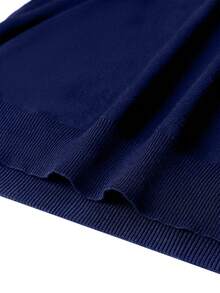 GRDR Men's Casual Long Sleeve Half-Zip Pullover Sweater, Versatile For Daily Wear - Navy Blue - View 5