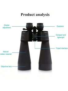 High Magnification High-Definition Professional Zoom Binoculars 10-380X100, High Power 10-30X Binoculars For Birdwatching, Long-Distance Professional Adult Binoculars With FMC Green Film, Large Aperture And Portable Handheld Design, Suitable For Birdwatching, Hiking And Outdoor Adventures