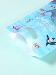 10/25/50 Stücke Meerestier Geschenktüte, Geschenkverpackungstüte, Unter-dem-Meer Party Gastgeschenktüte mit Wal, Qualle, Delfin Design, Tragetasche, Baby Dusche Kleine Geschenktüte, Geschenkverpackungstüte, 1. Geburtstag Party Deko, Gender Reveal Party Zubehör, Baby Jungen & Mädchen Party Deko, Baby Dusche Party Zubehör, Erste Geburtstag Party Deko