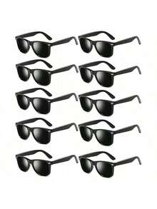 10 件，复古经典派对眼镜，80 年代派对眼镜，成人派对礼品，复古风格眼镜，节日装饰，日常配饰，酷炫物品，创意礼物，