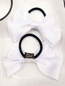 2pcs Fashionable & Elegant Bowknot Hair Scrunchies, Home Beauty Women Accessory Gifts ,Gifts