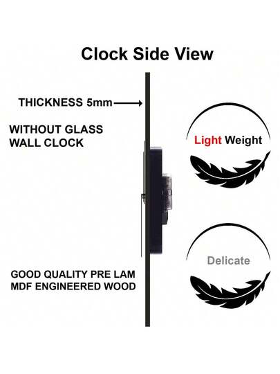 2D Flat 1pc Verlichting Luxe Minimalist Home ation Wand Clock, Ultra Quiet Quartz Movement, No Ticking Sound, Painting Klok Living Room, Bedroom Office, able Watch, Unique Personalized, Clear Reading Time, In Room view 7