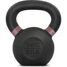 Powder Coated Cast Iron Kettlebell Strength Training Kettlebells Weight Set For Full Body Workout, Home Gym - F - Brown - 14 KG / 31 LB - View 1