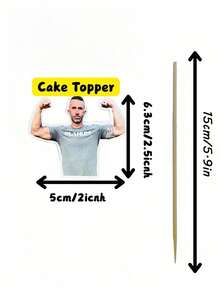 定制任意照片纸杯蛋糕装饰、人脸纸杯蛋糕装饰、个性化人脸纸杯蛋糕装饰、定制人脸纸杯蛋糕装饰、生日照片装饰、个性化生日派对装饰、40岁生日派对装饰、30岁生日创意、早午餐派对装饰 - 彩色 - 查看 5