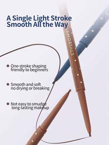 Amortals 1.5毫米超细凝胶眼线笔，哑光棕色，防水防晕染，持久显色，适合所有肤质，是日常、旅行、圣诞节、万圣节、感恩节、情人节、送礼、派对、浪漫约会、朋友聚会、婚礼、通勤、面试、毕业典礼等场合的理想化妆工具。 - 棕色 - 查看 3