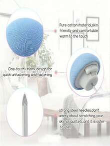 Skin-Friendly, No Trace, Anti-Slip, Removable Duvet Cover Clips, Home Anti-Slip Down Duvet Cover Clips, Prevent Quilt Displacement - Grey - View 3