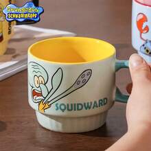 SpongeBob SquarePants 280毫升海绵宝宝陶瓷杯，乔迁礼物，生日礼物，水杯，办公杯，新款女士设计 - 彩色 - 查看 6