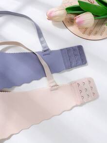 4pcs/Set Seamless Padded Bras For Teen Girls, Solid Color, Suitable For 12-15 Years Old - Multicolor - View 5