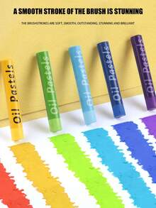 1 套超柔软重彩油画棒，适合美术生，DIY 油画软蜡笔，48 色和 36 色马卡龙莫兰迪绘画笔，艺术创作绘画工具套装