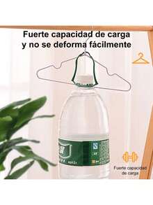 1/10/20 piezas Ganchos metálicos antideslizantes para secar, aptos para el hogar y la cuerda de tender, pueden colgar ropa de niños y adultos - Multicolor - Ver 6