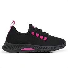 Women's Ultra Light Sport Walking Gym Fitness Running Shoes - 玫紅色 - 查看 2