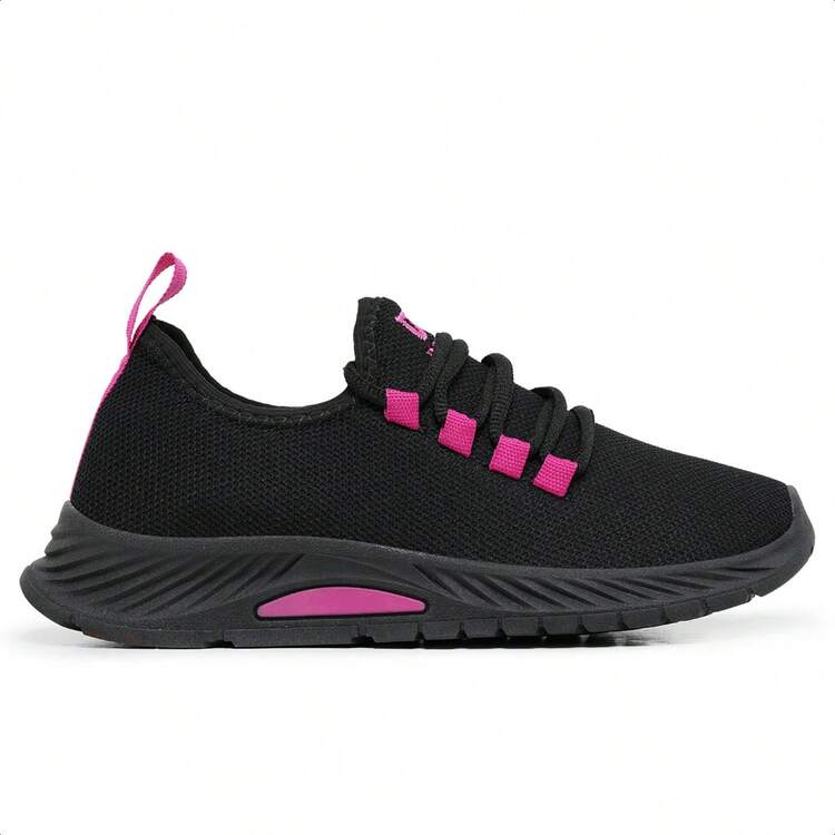 Women's Ultra Light Sport Walking Gym Fitness Running Shoes - Màu Hồng Tươi - Xem 2