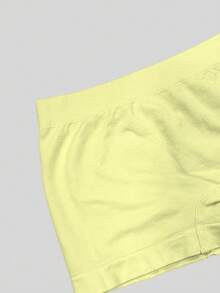 4pcs Girls Casual Comfortable Breathable Elastic Sports Shorts, Seamless Soft Simple Basic Style Panties