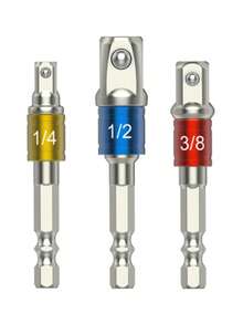 3pcs/Set Carbon Steel Screwdriver Socket, Tools For Men