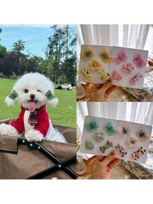 Cute Pet Hair Clips, Bowknot Headpieces For Yorkshire Terrier, Maltese, Poodle, Teddy Dogs