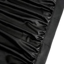 Victorian Ruffle Fabric Shower Curtain, Vintage Handcrafted Bow Tie Bath Curtain For Master Bathroom, Ruched Microfiber Bathroom Curtain With 12 Buttonholes, 72" W X 72" H