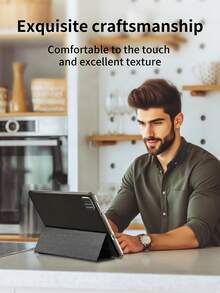 Coopers WiFi Tablet With Case, 10 Inch Android 15 Tablet PC, RK3562 4-Core 2.0Ghz/6GB RAM+128GB ROM/2MP+5MP Dual Camera/IPS Touch Screen/2.4G+5G WiFi/BT 5.0/6000mAh/ Certified Tablet PC With Keyboard Mouse Stylus Protective Case, Support Widevine L1(No Adapter) - Black - View 7
