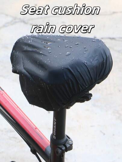 1pc Universal Seat Cover For Bicycle Rain Guard For Mountain Road Bike Fixed-Front Saddle Waterproof Sleeve Dust Cover Sunscreen Cover Portable And Easy To Use: The Saddle Cover Has Elastic Edges That Can Firmly Attach To Your Bicycle Saddle, And Is Not Prone To Tearing, Breaking Or Falling Off, Making It Suitable For Long-Term Use; They Are Lightweight, Easy To Carry, And Bring You A Lot Of Convenience.
